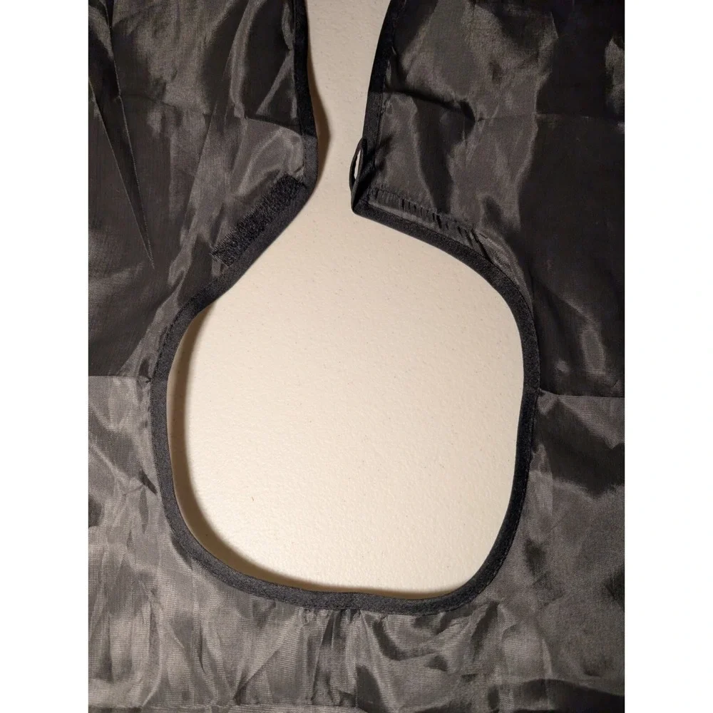 Black Salon Cape with Hook & Loop Closure‎ – Hair Cutting & Styling Cape